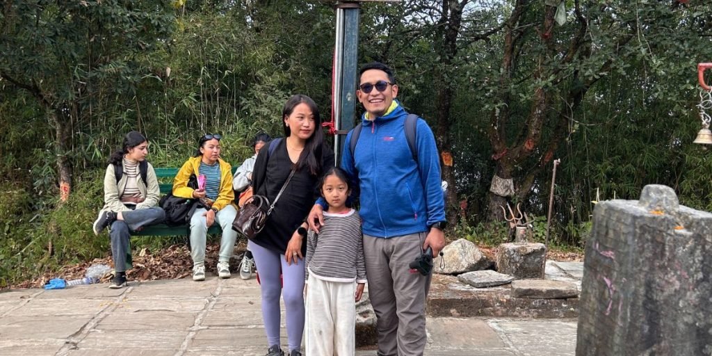 I hiked to Champa Devi Temple with my family 