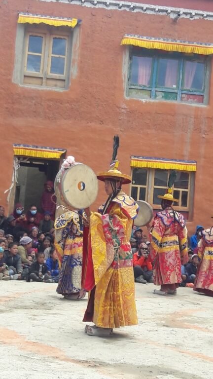 Monk performing at Tiji Festival