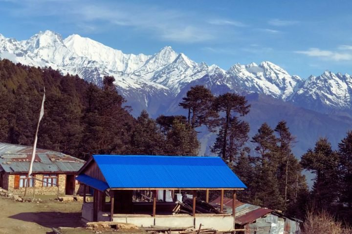 The Mountain View during the short treks near Kathmandu
